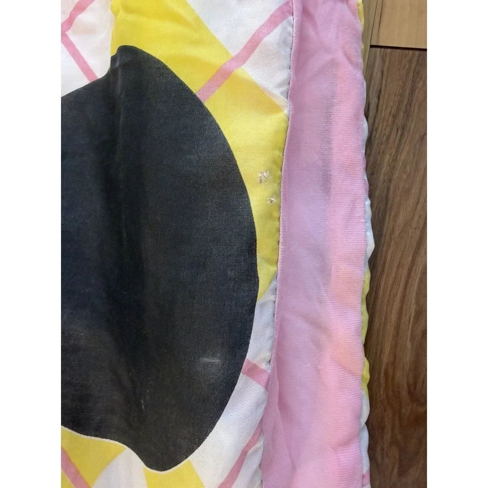 Vintage Mickey Minnie Sleeping Bag Kids Disney Rainbow 30x57 Camping Nap Mat
